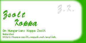 zsolt koppa business card